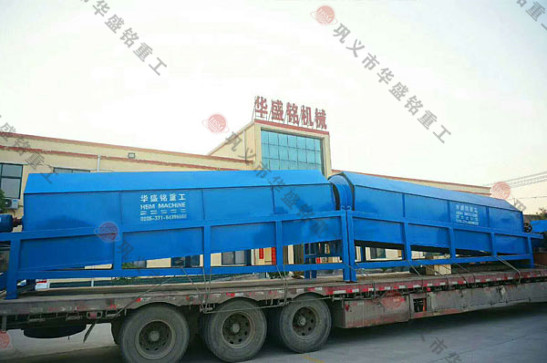 兩臺(tái)滾筒篩一起發(fā)貨，客戶很滿意